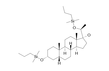 5.beta.-Pregnan-3.alpha.,17.alpha.,20.alpha.-triol, 3,20-bis(dimethylpropylsilyl) ether