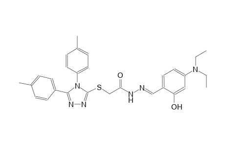 2-{[4,5-bis(4-methylphenyl)-4H-1,2,4-triazol-3-yl]sulfanyl}-N'-{(E)-[4-(diethylamino)-2-hydroxyphenyl]methylidene}acetohydrazide