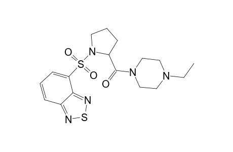 4-((2-[(4-Ethyl-1-piperazinyl)carbonyl]-1-pyrrolidinyl)sulfonyl)-2,1,3-benzothiadiazole