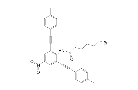 2,6-Bis(4-ethynyltoluene)-4-nitro-N-(6-bromohexanoylamide)aniline