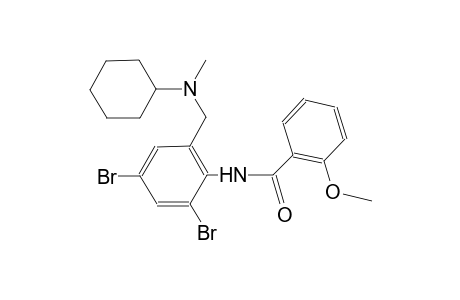 N-(2,4-dibromo-6-{[cyclohexyl(methyl)amino]methyl}phenyl)-2-methoxybenzamide