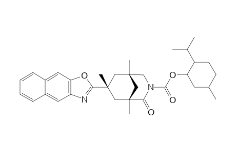 (1S,5S.7R)-1,5,7-Trimethyl-2-oxo-7-(1'-oxa-3'-azacyclopenta[b]naphthalene-2'-yl)-3-azabicyclo[3.3.1]nonan-3-carboxylic acid (-)-menthyl ester