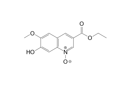 7-hydroxy-6-methoxy-3-quinolinecarboxylic acid, ethyl ester, 1-oxide