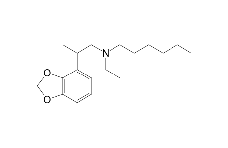 N-Ethyl-N-hexyl-2-(2,3-methylenedioxyphenyl)propan-1-amine