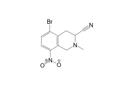 5-Bromo-2-methyl-8-nitro-1,2,3,4-tetrahydroisoquinolin-3-carbonitrile