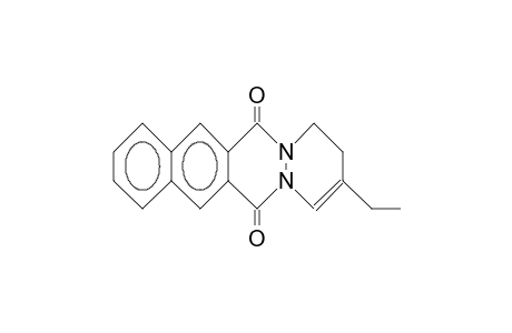 3-Ethyl-1,2-dihydro-benzo(G)pyridazino(1,2-B)phthalazine-6,13-dione
