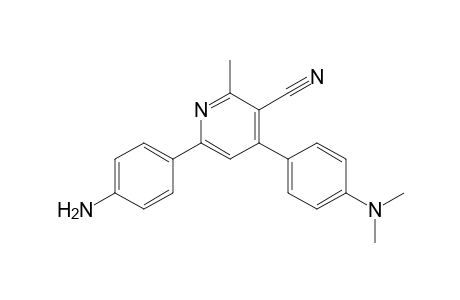 6-(4-Aminophenyl)-3-cyano-4-[4-(dimethylamino)phenyl]-2-methylpyridine