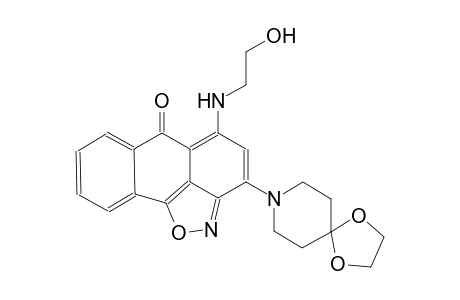 6H-anthra[1,9-cd]isoxazol-6-one, 3-(1,4-dioxa-8-azaspiro[4.5]dec-8-yl)-5-[(2-hydroxyethyl)amino]-