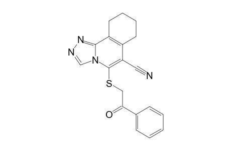 6-Cyano-7,8,9,10-tetrahydro[1,2,4]triazolo[3,4-a]isoquinoline-5-sulfanyl acetophenone