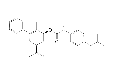 (1S,2''S,5S)-2-(4-ISOBUTYLPHENYL)-PROPIONIC-ACID-5-ISOPROPENYL-2-METHYL-3-PHENYL-CYCLOHEX-2-ENYLESTER;MAJOR-DIASTEREOMER