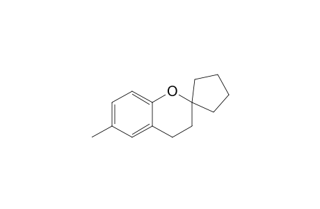 3,4-Dihydro-6-methylspiro[2H-1-benzopyran-2,1'-cyclopentane]