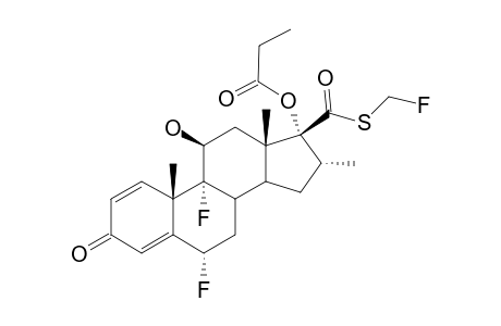 6-ALPHA,9-ALPHA-DIFLUORO-11-BETA-HYDROXY-16-ALPHA-METHYL-3-OXO-17-ALPHA-(1-OXOPROPOXY)-5-(FLUOROMETHYL)-ESTER;FLUTICASONE-PROPIONATE