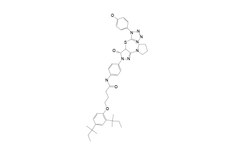 N-[4-[4,5-Dihydro-4-[1-(4-hydroxyphenyl)-1H-tetrazol-5-ylthio]-5-oxo-3-pyrrolidino-1H-pyrazol-1-yl]phenyl]-4-(2,4-di-tert-pentylphenoxy)butyramide