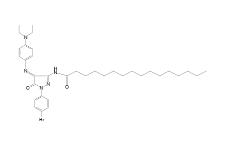 N-{1-(p-bromophenyl)-4-[p-(diethylamino)phenylimino]-5-oxo-2-pyrazolin-3-yl}hexadecanamide