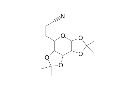 (Z)-6,7-Dideoxy-[1,2:3,4]-di-O-isopropylidene-6.alpha.-D-galacto-octeno-pyrannurononitrile