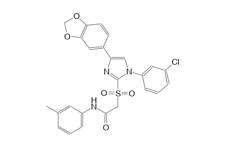 acetamide, 2-[[4-(1,3-benzodioxol-5-yl)-1-(3-chlorophenyl)-1H-imidazol-2-yl]sulfonyl]-N-(3-methylphenyl)-