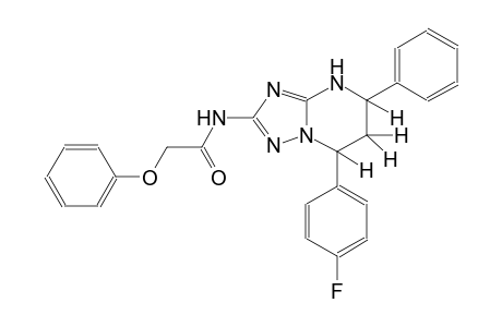 N-[7-(4-fluorophenyl)-5-phenyl-4,5,6,7-tetrahydro[1,2,4]triazolo[1,5-a]pyrimidin-2-yl]-2-phenoxyacetamide