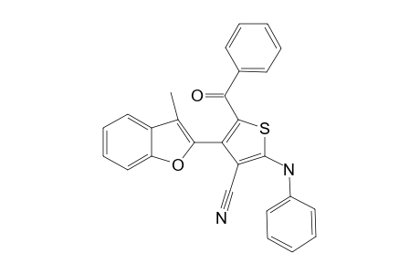 5-Benzoyl-4-(3-methylbenzofuran-2-yl)-2-(phenylamino)thiophene-3-carbonitrile