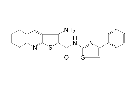 3-Amino-N-(4-phenyl-1,3-thiazol-2-yl)-5,6,7,8-tetrahydrothieno[2,3-b]quinoline-2-carboxamide