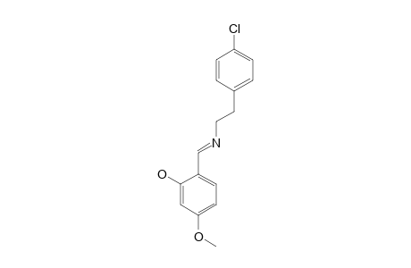 2-[N-(p-chlorophenethyl)formimidoyl]-5-methoxyphenol