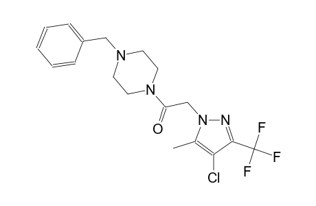 1-benzyl-4-{[4-chloro-5-methyl-3-(trifluoromethyl)-1H-pyrazol-1-yl]acetyl}piperazine