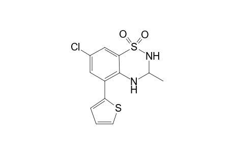 7-chloro-5-thien-2-yl-3-methyl-3,4-dihydro-2H-1,2,4-benzothiadiazine 1,1-dioxide