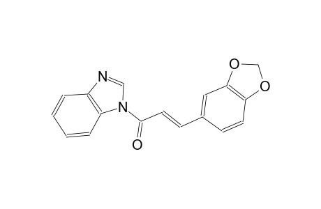 1-[(2E)-3-(1,3-benzodioxol-5-yl)-2-propenoyl]-1H-benzimidazole