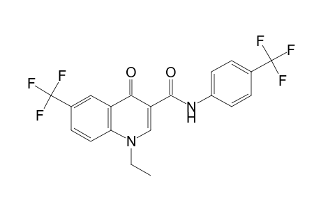 1,4-DIHYDRO-1-ETHYL-4-OXO-alpha,alpha,alpha-TRIFLUORO-6-(TRIFLUOROMETHYL)-3-QUINOLINECARBOXY-p-TOLUIDIDE