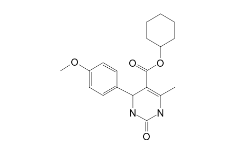 Cyclohexyl 4-(4-methoxyphenyl)-6-methyl-2-oxo-1,2,3,4-tetrahydro-5-pyrimidinecarboxylate