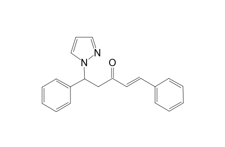(E)-1,5-diphenyl-5-(1H-pyrazol-1-yl)pent-1-en-3-one