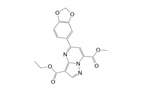 pyrazolo[1,5-a]pyrimidine-3,7-dicarboxylic acid, 5-(1,3-benzodioxol-5-yl)-, 3-ethyl 7-methyl ester