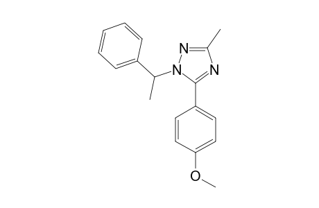 5-(4-METHOXYPHENYL)-3-METHYL-1-(1-PHENYLETHYL)-1H-1,2,4-TRIAZOLE