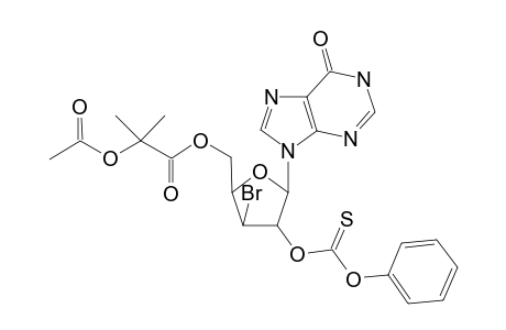 9-[5-o-(2-Acetoxyisobutyryl)-3-deoxy-3-bromo-2-o-(phenoxythiocarbonyl)]inosine