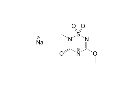 2H-1,2,4,6-Thiatriazin-3(4H)-one, 5-methoxy-2-methyl-, 1,1-dioxide, sodium salt