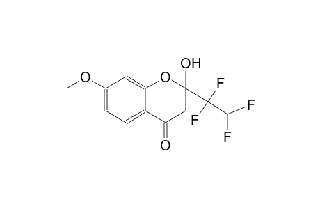 2-hydroxy-7-methoxy-2-(1,1,2,2-tetrafluoroethyl)-2,3-dihydro-4H-chromen-4-one