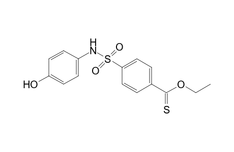 p-[(p-hydroxyphenyl)sulfamoyl]thiobenzoic acid, o-ethyl ester