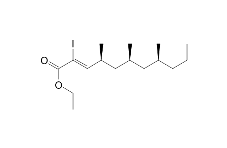 ethyl (Z,4S,6S,8S)-2-iodo-4,6,8-trimethyl-undec-2-enoate