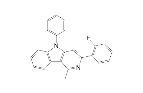 3-(2-fluorophenyl)-1-methyl-5-phenyl-5H-pyrido[4,3-b]indole