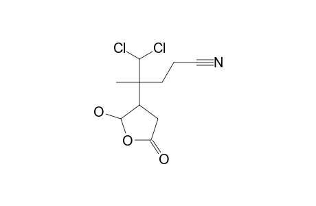 5,5-DICHLORO-4-METHYL-4-(5-OXO-TETRAHYDROFURAN-3-YL)-PENTANENITRILE