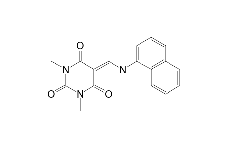 1,3-Dimethyl-5-((1-naphthylamino)methylene)-2,4,6(1H,3H,5H)-pyrimidinetrione