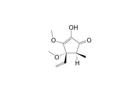 (4S,5S)-2-Hydroxy-3,4-dimethoxy-5-methyl-4-vinylcyclopent-2-en-1-one