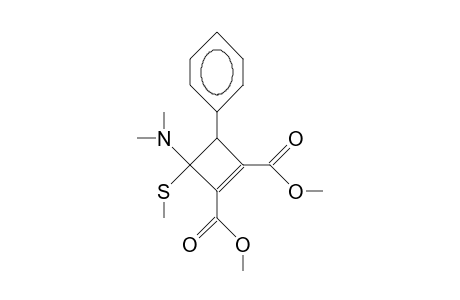 Dimethyl 3-dimethylamino-3-methylthio-4-phenyl-cyclobutene-1,2-di-carboxylate