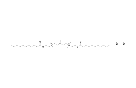 [(methylimino)diethylene]bis[dimethyl(2-hydroxyethyl)ammonium] dibromide, diundecanoate (ester)