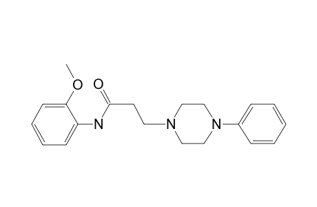 Propanamide, N-(2-methoxyphenyl)-3-(4-phenyl-1-piperazinyl)-