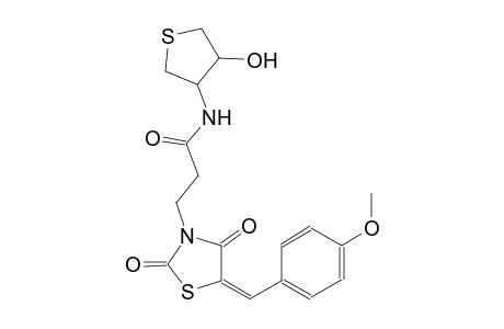 3-thiazolidinepropanamide, 5-[(4-methoxyphenyl)methylene]-2,4-dioxo-N-[(3S,4R)-tetrahydro-4-hydroxythienyl]-, (5E)-