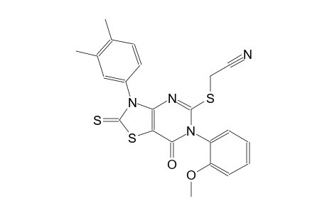 acetonitrile, [[3-(3,4-dimethylphenyl)-2,3,6,7-tetrahydro-6-(2-methoxyphenyl)-7-oxo-2-thioxothiazolo[4,5-d]pyrimidin-5-yl]thio]-