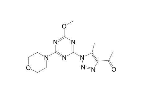1-[1-(4-Methoxy-6-morpholin-4-yl-[1,3,5]triazin-2-yl)-5-methyl-1H-[1,2,3]triazol-4-yl]-ethanone