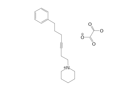 N-(7-PHENYLHEPT-3-YNYL)-PIPERIDINE_HYDROGEN_OXALATE