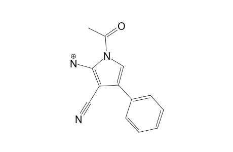1-ACETO-2-AMINO-3-CYANO-4-PHENYL-PYRROLE;N-PROTONATED