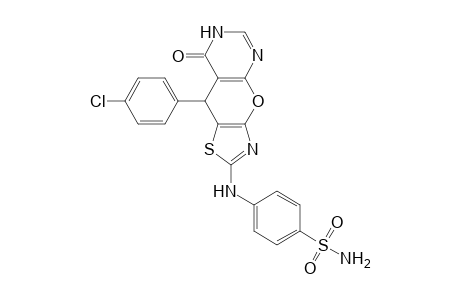 4-(9-(4-Chlorophenyl)-8-oxo-7,9-dihydrothiazolo[4,5-b]pyrano[2,3-d]pyrimidin-2-ylamino) benzenesulfonamide